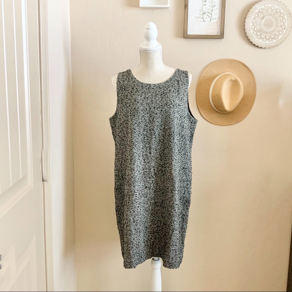 J.Crew Herringbone Tweed Shift Dress